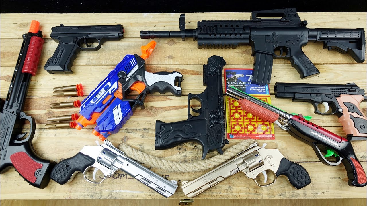 Nerf Guns - BB Pistols - Capsule Detonator Revolver and Toy Guns Toys
