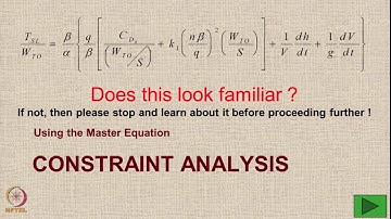 Lecture 65 : Tutorial on Constraint Analysis of Military Aicraft- Part 01