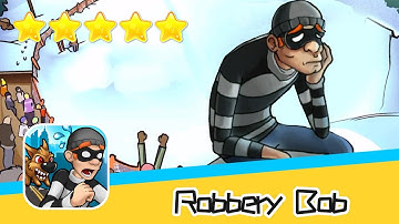 Robbery Bob™ Winter Level 1-4 Walkthrough New Game Plus Recommend index five stars