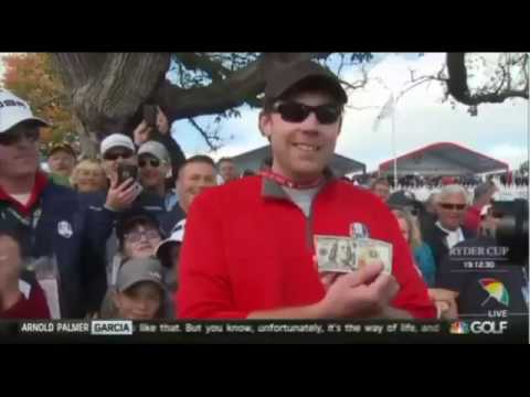 HECKLER at RYDER CUP - Called Out by JUSTIN ROSE (Fan Sinks Putt)