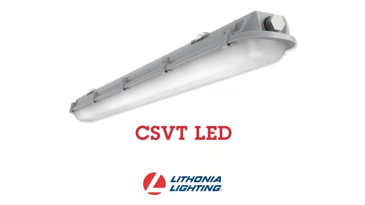 Lithonia CSVT LED Vapor Tight LED Linear Fixtures Installation