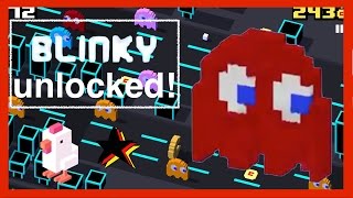 CROSSY ROAD BLINKY UNLOCK! | NEW Secret Character of the Pac-Man 256 Update (Android/iOS) screenshot 5