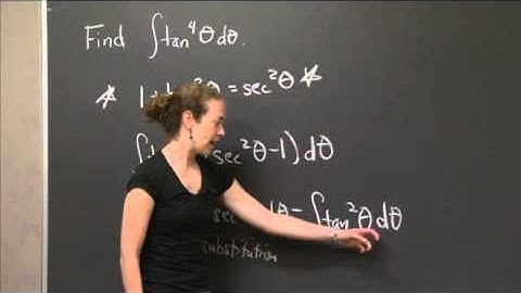 Integral of tan^4 (theta) | MIT 18.01SC Single Variable Calculus, Fall 2010