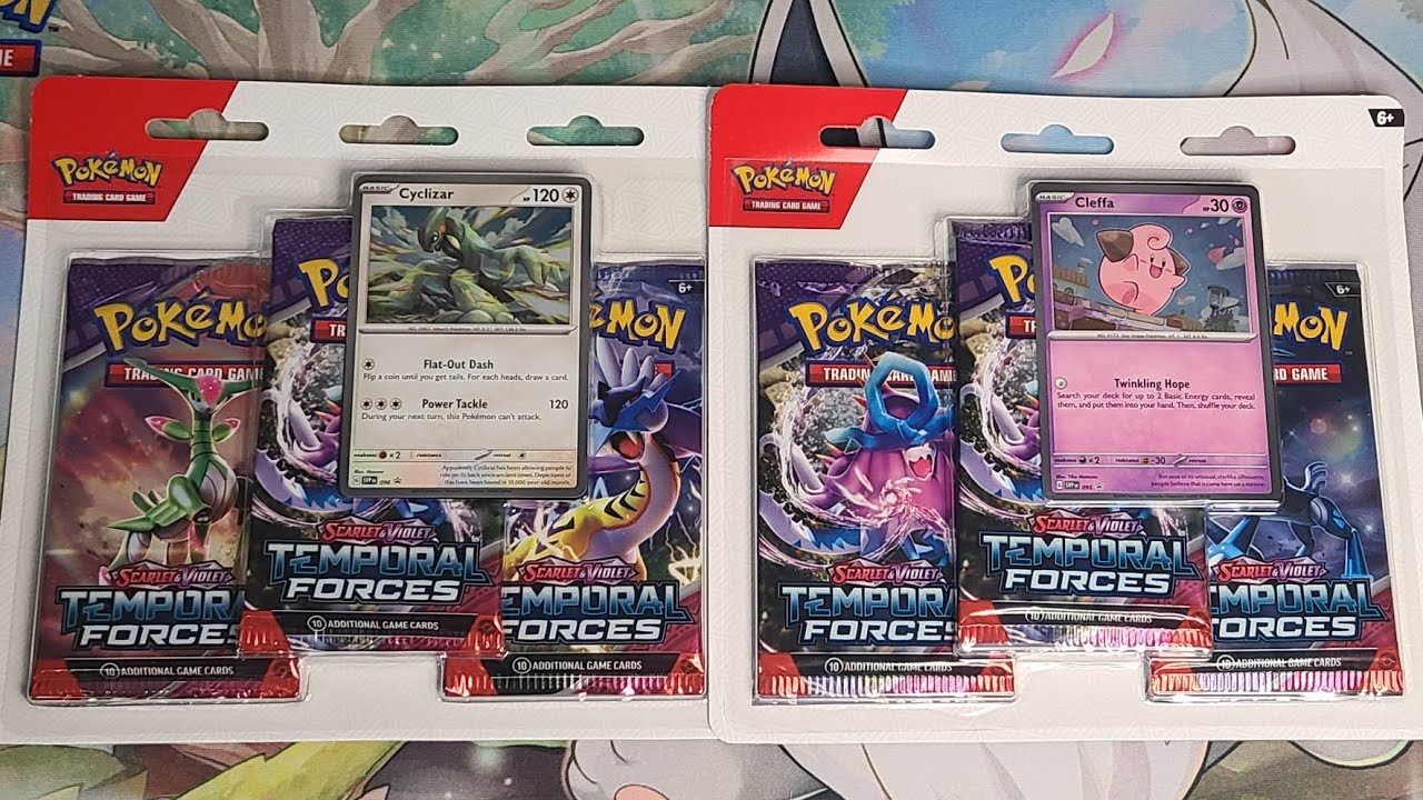 Pokémon karty Scarlet & Violet-Temporal Forces 3 Blister Cyclizar