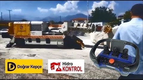 Doğrar Kepçe roadheader machine with Scanreco G2B radio remote control