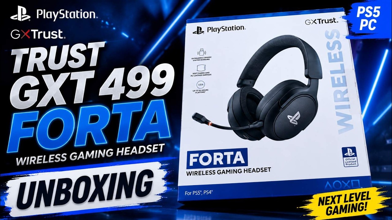 🎧 TRUST GXT 499 FORTA Wireless – Official PS5 Gaming Headset | UNBOXING