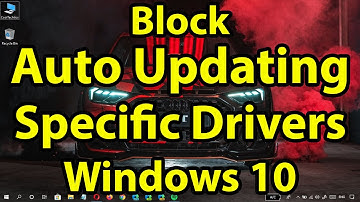 How to Block Windows 10 from auto updating specific drivers