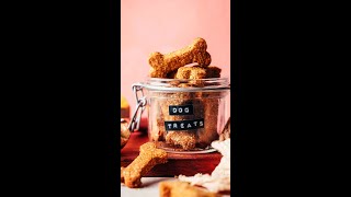 Easy Peanut Butter Pumpkin Dog Treats (3 Ingredients) | Minimalist Baker Recipes