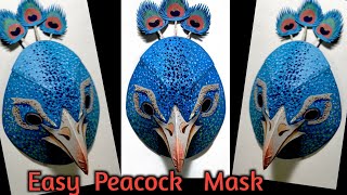 Peacock Mask Making with Paper. Bird Mask. Peacock Craft. Art Activity. #peacockmask #ckartdesign screenshot 2