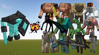 Diamond Golem vs ALL Mutant Creatures in Minecraft (Java Edition) Minecraft 1.20.4/Mob Battle