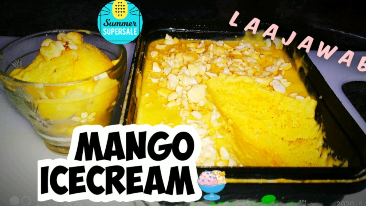 Mango ice cream ghar par kaise banaye Icecream Gaytri Pal YouTube