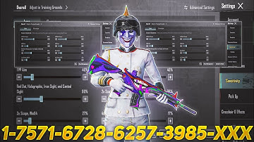 NEW UPDATE 4.1 CODE 🔥 PUBG MOBILE/BGMI SENSITIVITY SETTINGS 2025 | BEST SCOPE SENSITIVITY SETTINGS