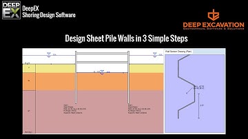 DeepEX Cofferdam Design Sheet Pile Walls in 3 Steps