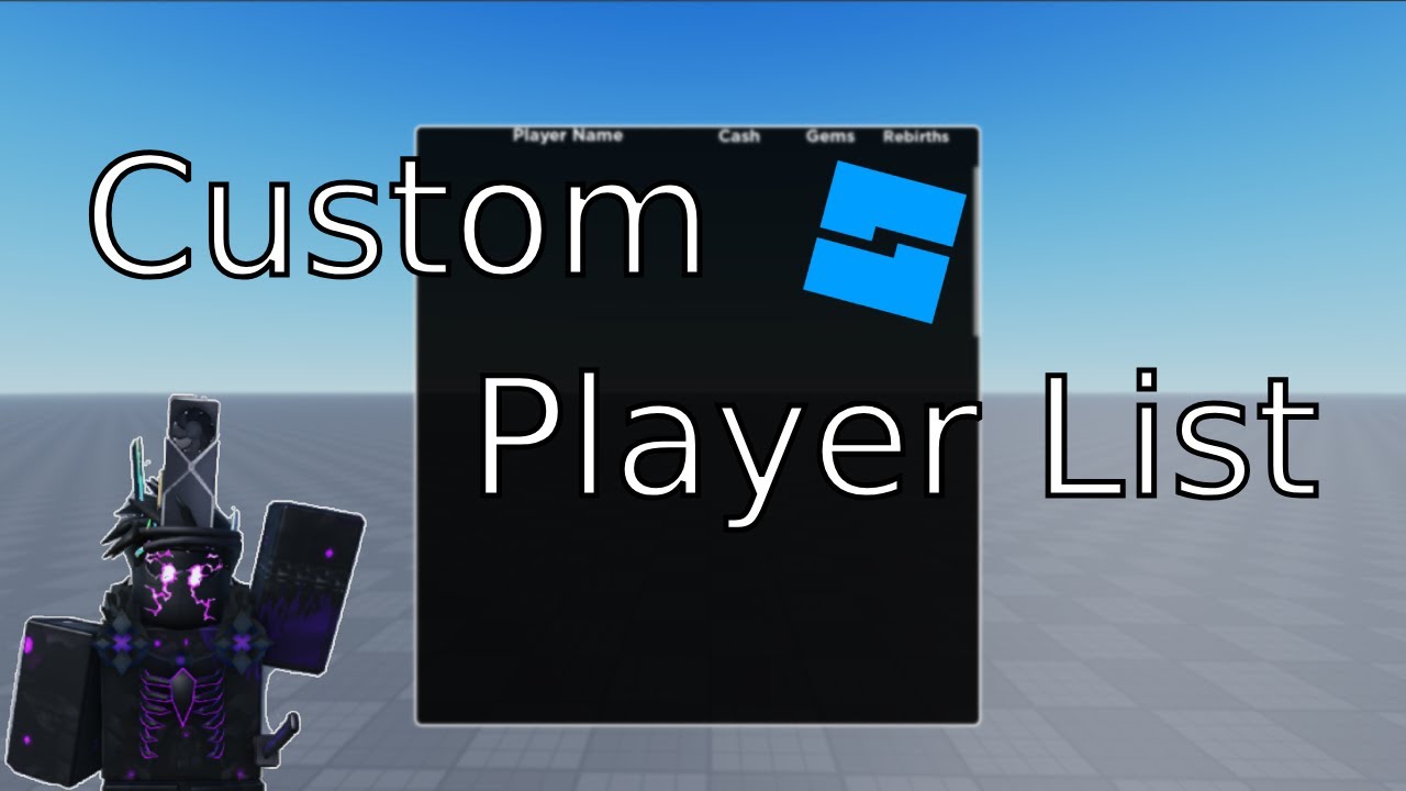 How To Make a *CUSTOM* Player List On Roblox 