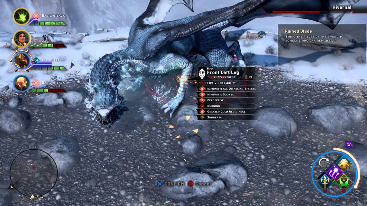 Dragon Age Inquisition Hivernal Kill Nightmare Dual Wield Tempest