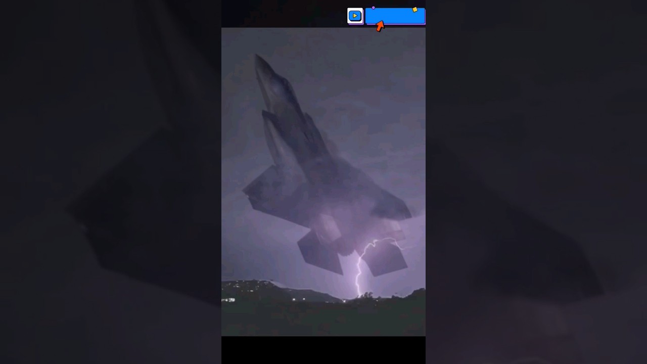 The F-35 Lightning Cannot Fly in Thunderstorms?  #aviation #shorts