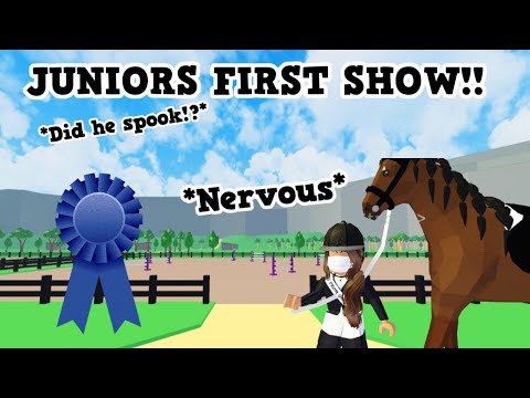 ⭐️JUNIORS FIRST HORSE SHOW!!💗 *Nervous* Roblox Horse Valley | Episode ...