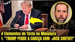 OMG... Trump Realmente Postou ISTO Sobre Jack Smith