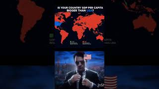 IS YOUR COUNTRY PER CAPITA GDP BIGGER THAN USA❓#map #history #geography