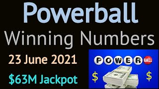 Today Powerball Winning Numbers Wednesday 23 June 2021. Powerball Drawing Result Tonight 6/23/2021