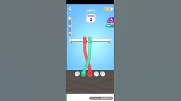 Tangle master 3D Level 3  Answer?? Walkthrough solution,,🎮📲#Shorts