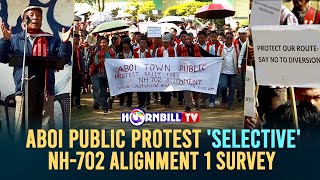 ABOI PUBLIC PROTEST 'SELECTIVE' NH-702 ALIGNMENT 1 SURVEY