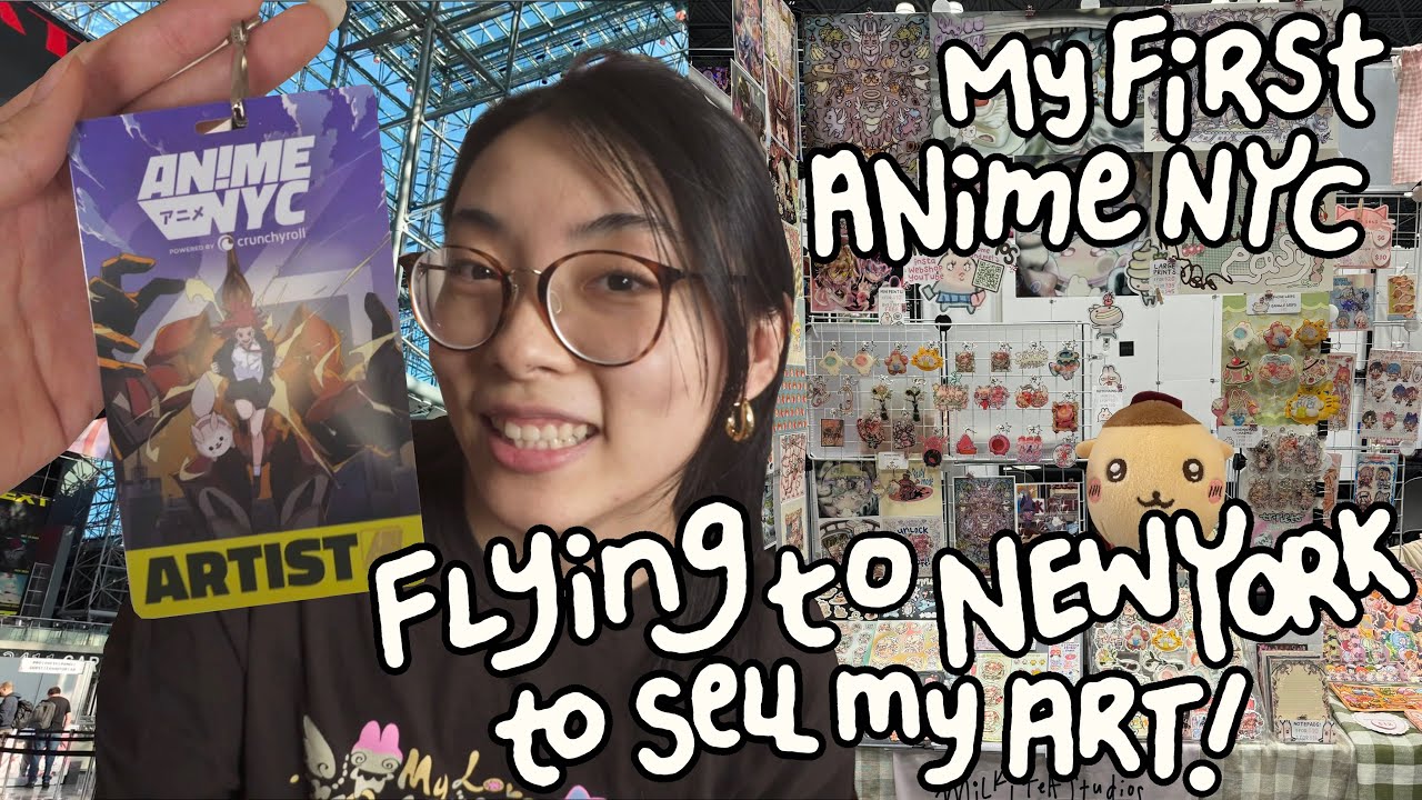 ANYC Vlog 2024: My First Out-of-State Artist Alley! Selling my art in New York.