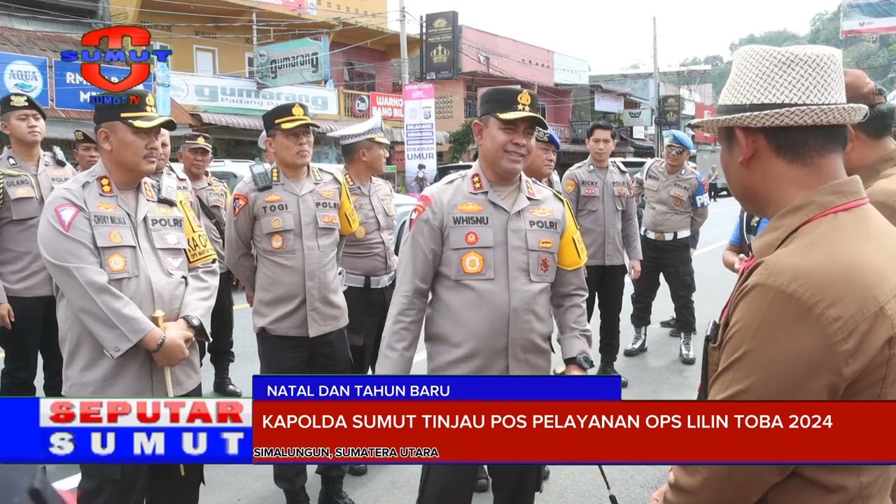 KAPOLDA SUMUT TINJAU POS PELAYANAN OPS LILIN TOBA 2024