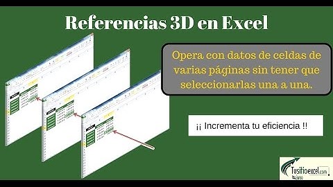 Referencias 3D de Excel