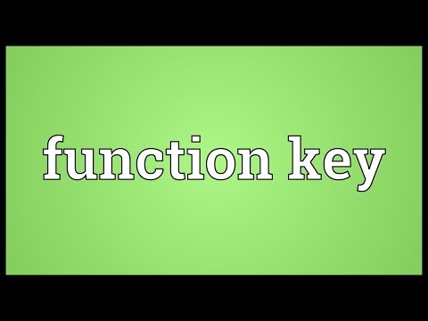 Function key Meaning
