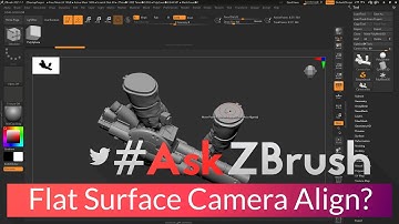 #AskZBrush - "Is it possible to align the camera to a flat surface on my model?"