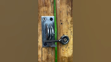Simple idea with automatic gate latch lock # mechanism lock # DIY # Craft design # New style