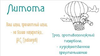 Основные тропы и фигуры речи русского языка Основные тропы и фигуры речи русского языка