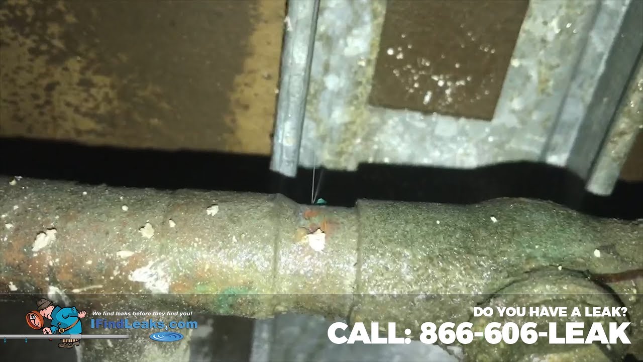 Locating a leak in a bathroom toilet water supply line YouTube