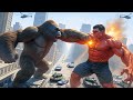 King Kong vs Red Hulk: The Ultimate City Destruction Battle
