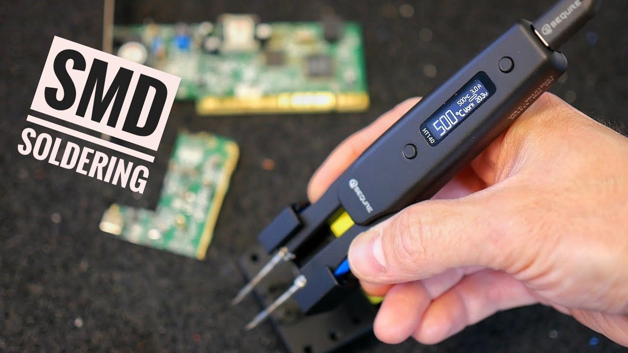 It's so easy now! Soldering SMD with Hot Tweezers! SEQURE HT140