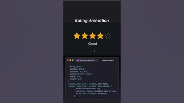 ⭐ Create 5-Star Rating Animation using HTML & CSS — Pure CSS Magic!