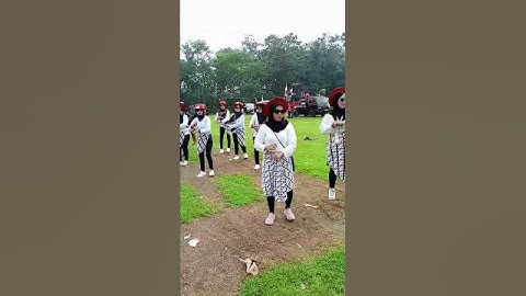 beautiful ladies dancing together along with the music or sounds horeg. #hiburan #karnaval #dance