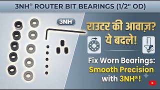 3NH Router Bits Bearings 1-2in OD Bottom Mounted Replacement Parts Full Review | Review in Hindi |