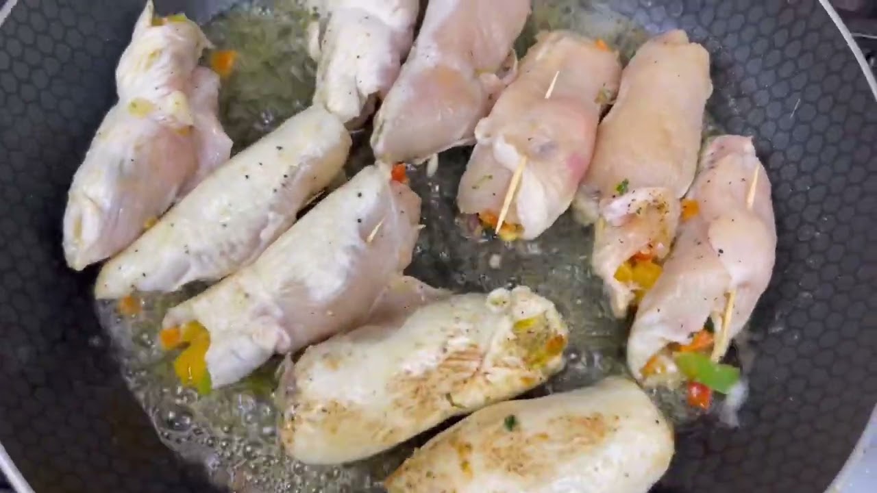 الفراخ البوبيت _ chicken paupiette بأسهل طريقة تعمليها من الشيف يسري 😉🍖 ♥️