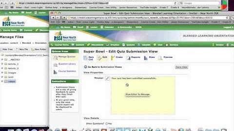 Creating a New Quiz in the LMS