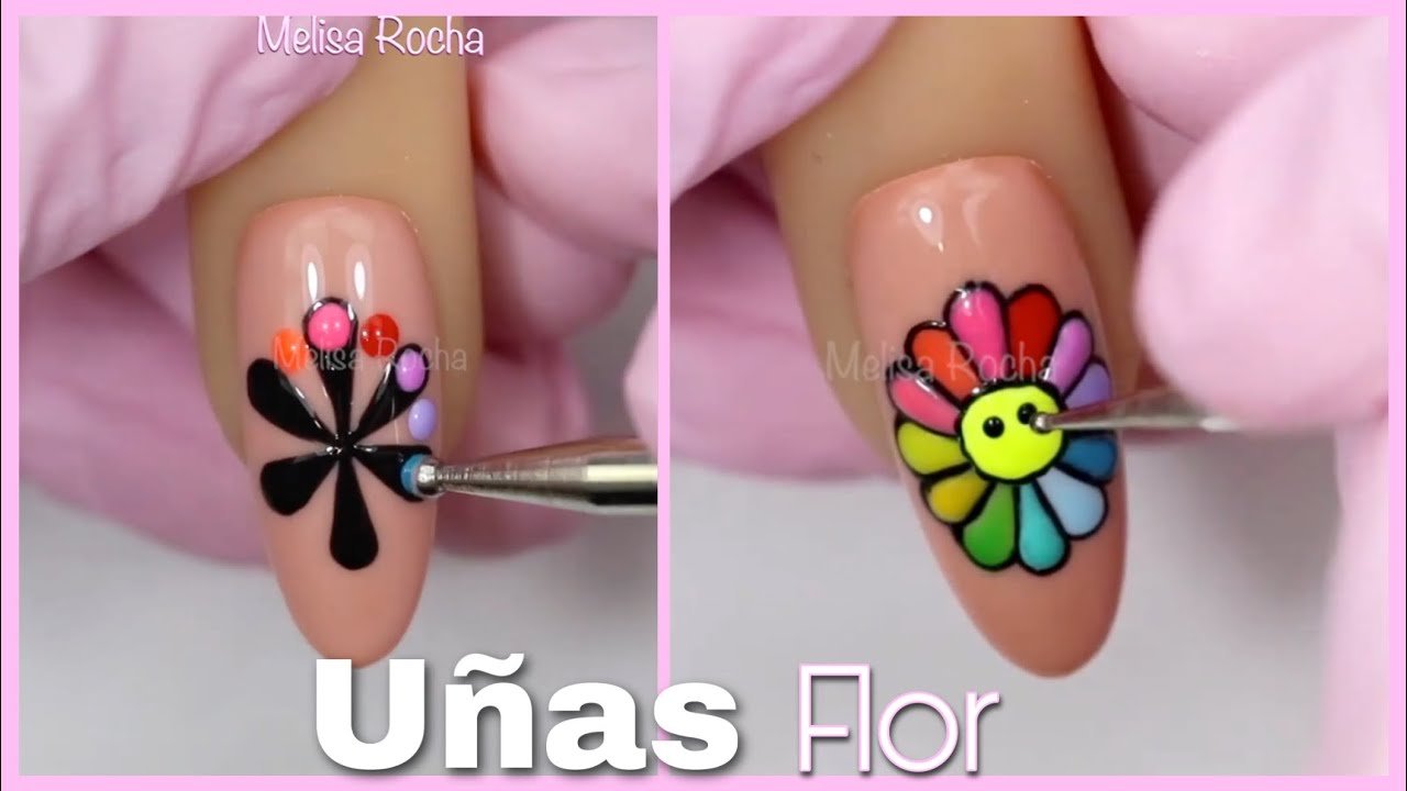 Flor de Colores 💅🏼✨ Nail Art