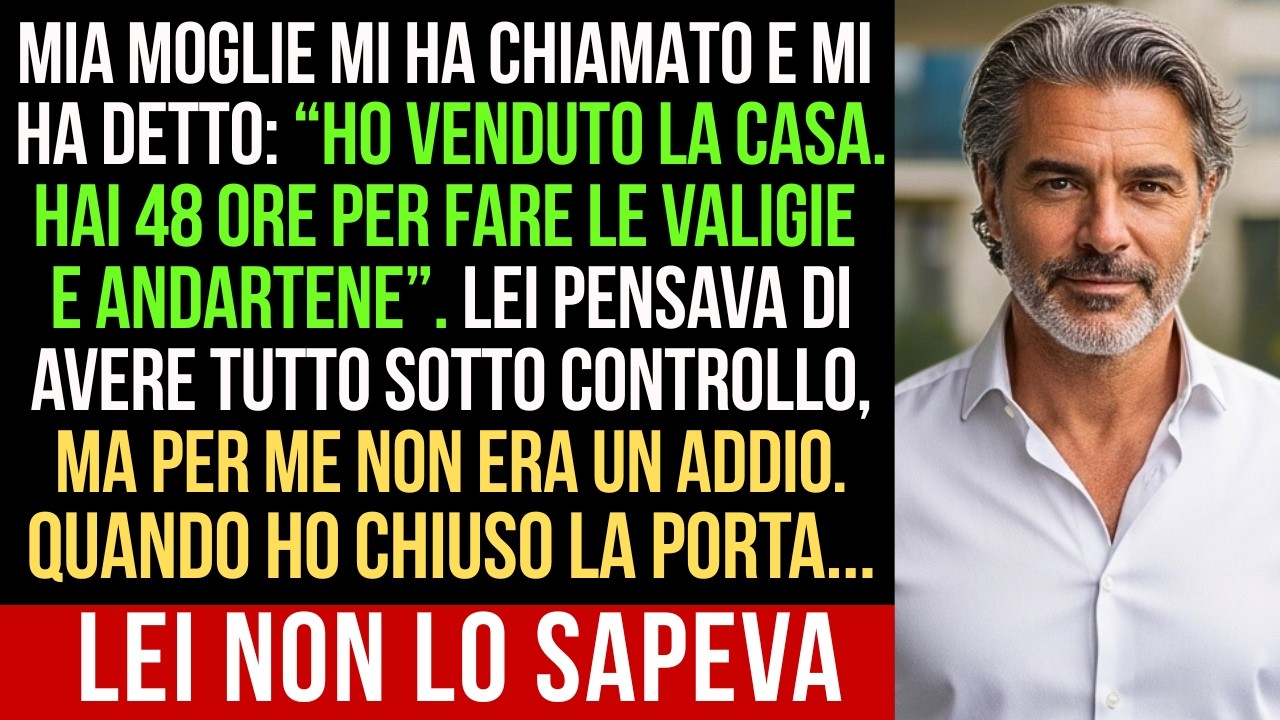 Il nome di mia moglie è apparso sullo schermo alle 16:47 di un giovedì di novembre. “Ho venduto la casa”, ha detto. “Hai quarantotto ore per portare via le tue cose.” Nessuna rabbia, nessun...