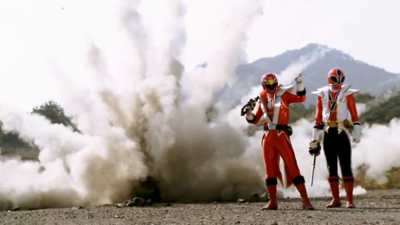 Super Samurai Rpm Ranger rojo Modo Super Samurai y Ranger rojo Rpm Modo Ataque Tiburon ...