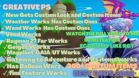 BEST GTPS 2022!!| Can Play on all DEVICES| 300+ Costum Items| Best GT Private Server| Creative PS
