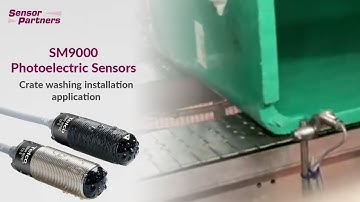 SM9000 Photoelectric Sensors | Crate washing installation application || Telco