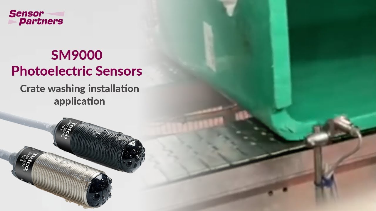 SM9000 Photoelectric Sensors | Crate washing installation application || Telco