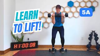 Beginner Dumbbell Workout for Women Over 40 | Learn to Lift W5A
