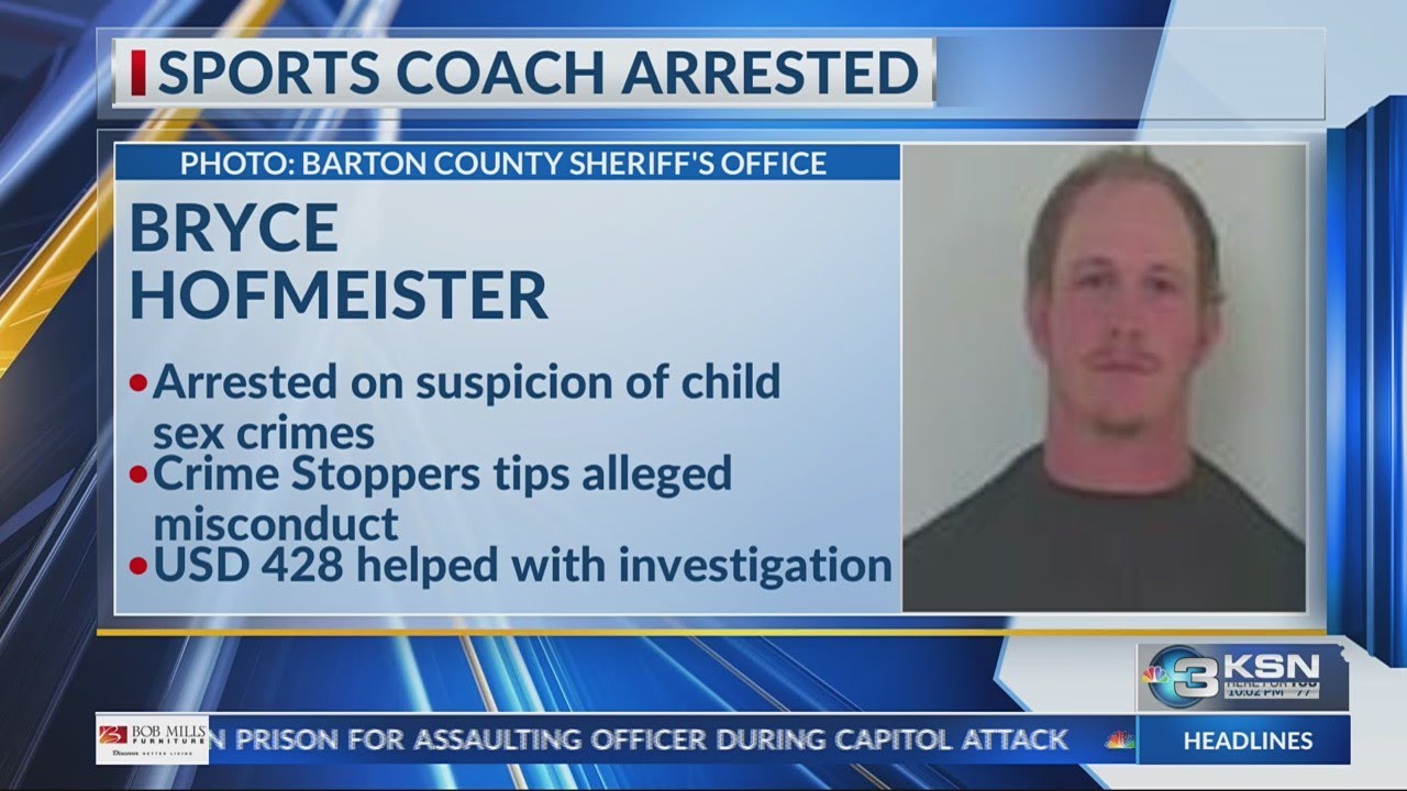 Great Bend coach arrested on suspicion of child sex crimes - YouTube