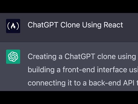 ChatGPT Clone – OpenAI API and React Tutorial